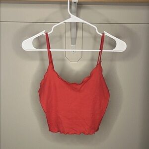 Vibrant Red Crop Top